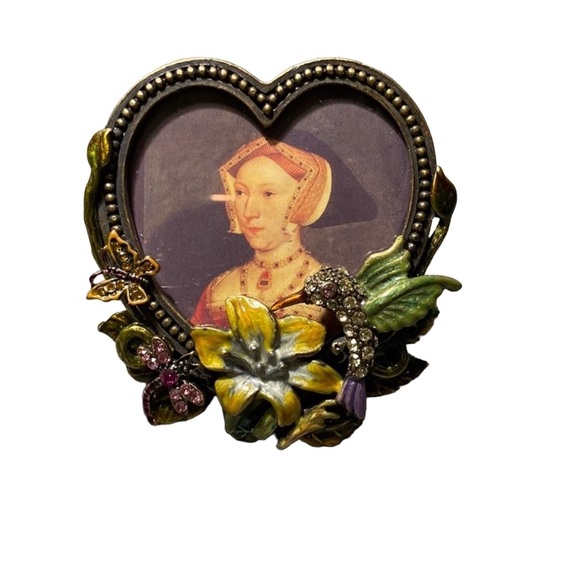 Enamel Rhinestone Heart Picture Frame - Picture 3 of 6